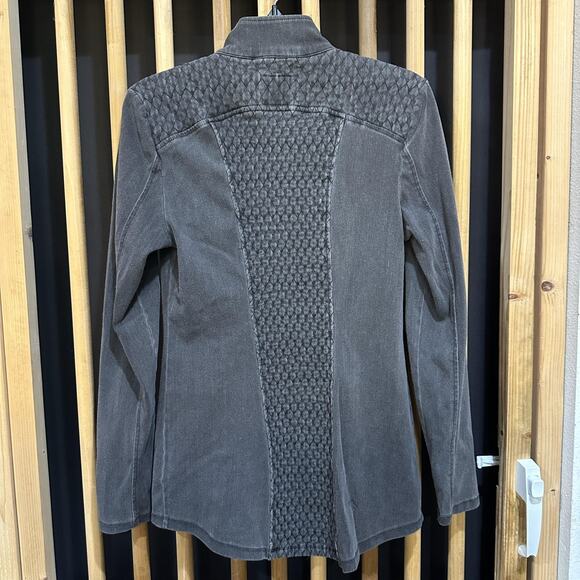 Liverpool Jacket Womens Size Small Gray Quilted Moto Full Zip Casual Grunge - Picture 3 of 9